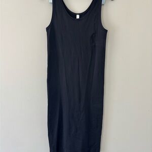 Black Commando Sleeveless Midi Dress